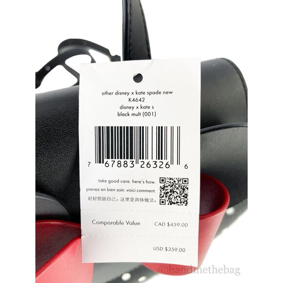 NEW Kate Spade X Disney Minnie Mouse Medium Backpack Refined Grain Leather Bag - Picture 5 of 8